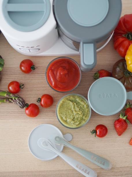 Robot cuiseur 6 en 1 Babycook Neo BLEU/NUDE+EUCALYPTUS+GRIS/BLANC - vertbaudet enfant 