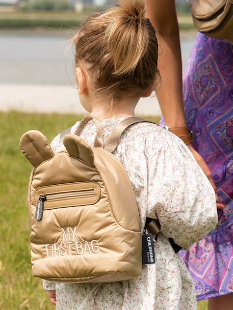 Rugzak CHILDHOME 'My first bag' beige+bruin - vertbaudet enfant 