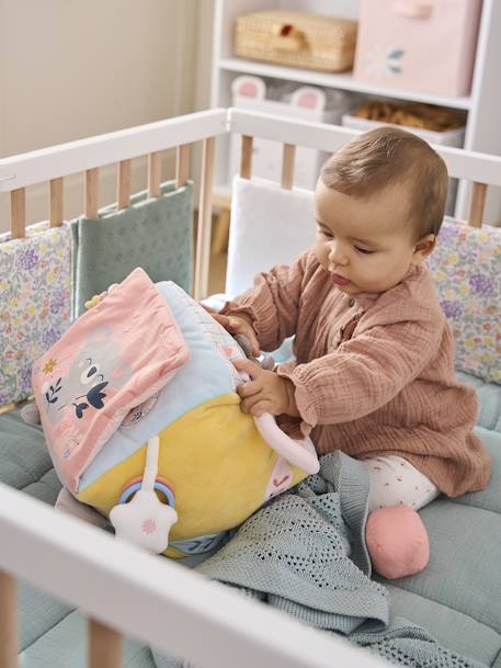 Grand cube d'activités en tissu KOALA Rose - KOALA - vertbaudet enfant 