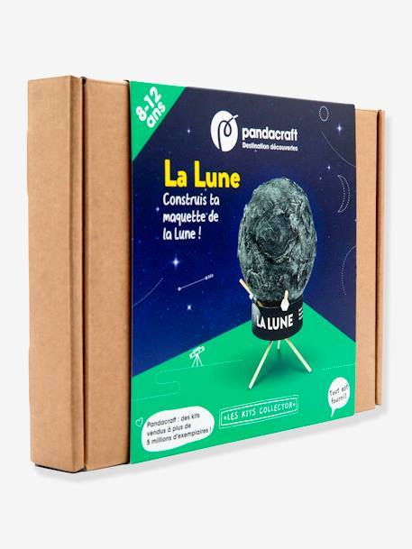 Kit ludo-éducatif 2 en 1 - La Lune - Fabrique une Lune en 3D ! - PANDACRAFT bleu - vertbaudet enfant 