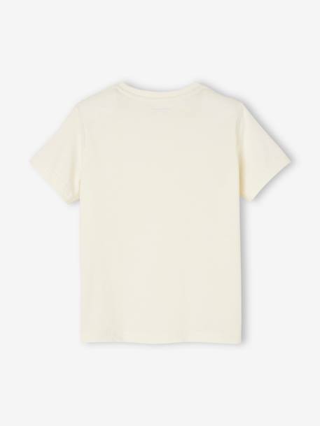 T-shirt garçon personnalisable manches courtes aubergine+blanc+BLEU+jaune pâle+rouge+sauge - vertbaudet enfant 