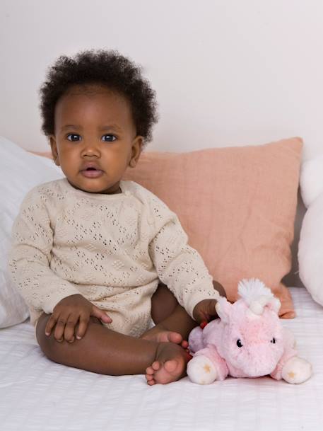 Veilleuse projecteur d'étoiles Dreams Buddies beige+rose pâle - vertbaudet enfant 