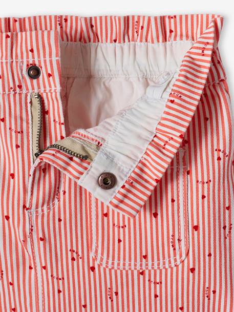 Gestreepte meisjesrok roze, gestreept - vertbaudet enfant 