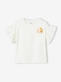 Meisje-T-shirt, souspull-T-shirt-Meisjes-t-shirt met ruches van Engels borduurwerk
