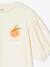 T-shirt manches boules fille motif fruit poitrine écru - vertbaudet enfant 