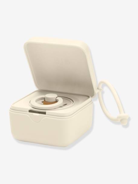 Boîte à tétine beige+rose poudré+vert sauge - vertbaudet enfant 