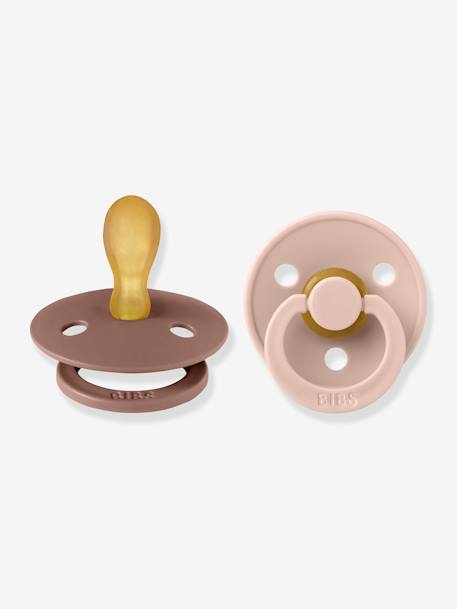 Lot de 2 sucettes-tétines Colour, taille 1 de 0 à 6 mois beige+terracotta - vertbaudet enfant 