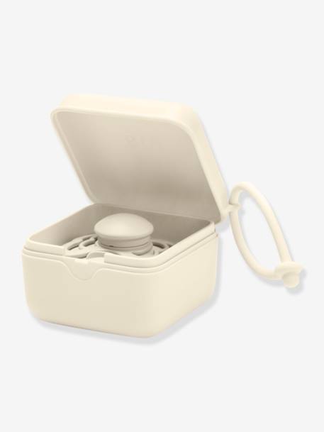 Boîte à tétine beige+rose poudré+vert sauge - vertbaudet enfant 
