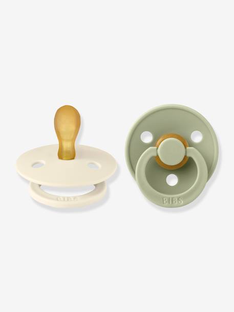 Lot de 2 sucettes-tétines Colour, taille 1 de 0 à 6 mois beige+terracotta - vertbaudet enfant 