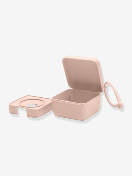 Boîte à tétine beige+rose poudré+vert sauge - vertbaudet enfant 