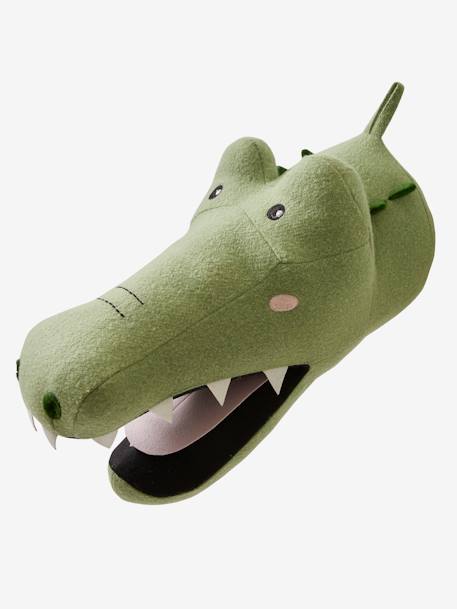 Trophée mural CROCODILE vert d'eau - vertbaudet enfant 