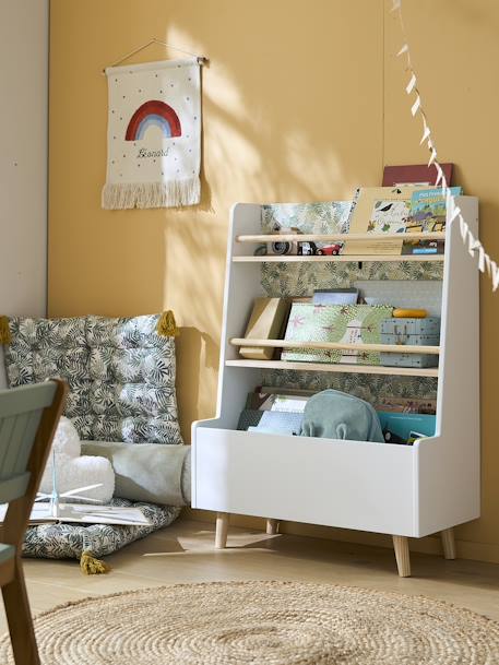 Bibliothèque avec fond réversible Hanoï blanc - vertbaudet enfant 