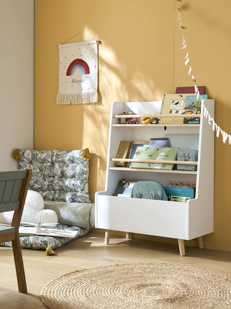 Bibliothèque avec fond réversible Hanoï blanc - vertbaudet enfant 