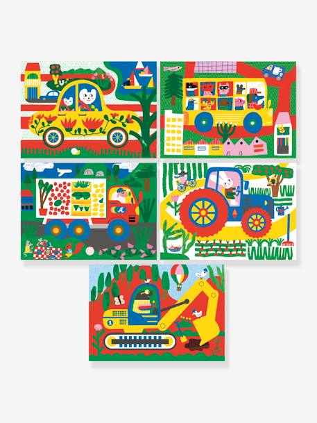 Cartes à gratter véhicules à découvrir bleu - vertbaudet enfant 
