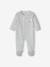 Pyjama bébé mixte velours animal personnalisable beige chiné+gris chiné - vertbaudet enfant 