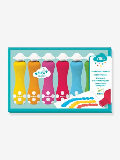 6 marqueurs mousse blanc - vertbaudet enfant 