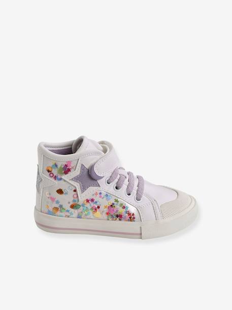 Hoge sneakers voor meisjes, kleutercollectie lila - vertbaudet enfant 
