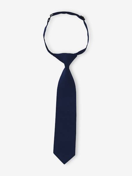 Effen stropdas voor jongens marineblauw - vertbaudet enfant 