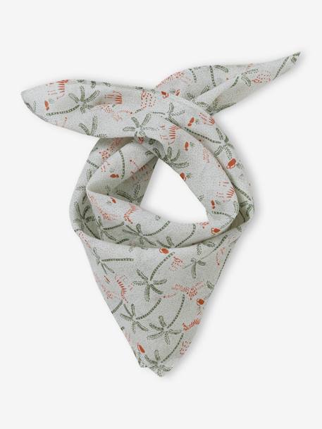 Personaliseerbare sjaal met savanneprint voor babyjongens ecru - vertbaudet enfant 