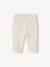 Babybroek van katoengaas ecru+oudroze - vertbaudet enfant 