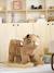 Tigre à bascule bébé en bois FSC® JAUNE MOYEN UNI AVEC DECOR - vertbaudet enfant 