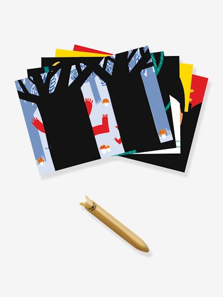 Cartes à gratter Animaux à découvrir vert - vertbaudet enfant 