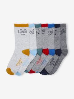 Jongens-Ondergoed-Sokken-Set van 7 paar halfhoge sokjes voor elke dag van de week fun