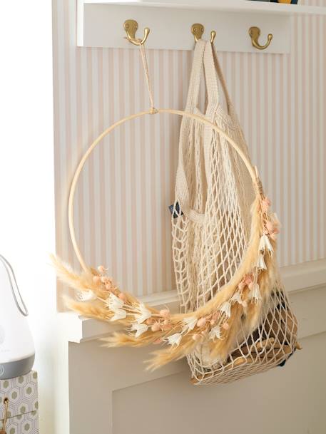 Couronne de fleurs séchées rose - vertbaudet enfant 