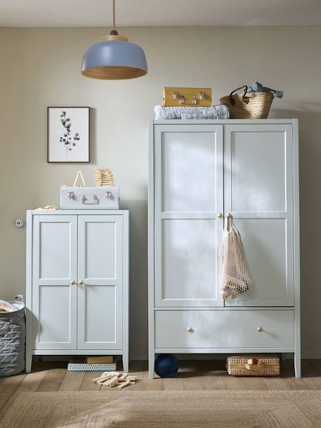 Armoire 2 portes PARISIENNE vert d'eau - vertbaudet enfant 