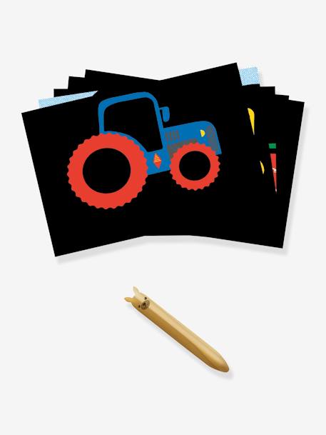 Cartes à gratter véhicules à découvrir bleu - vertbaudet enfant 