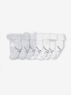-Set van 7 paar sokken met "sneeuw en beren" voor baby's
