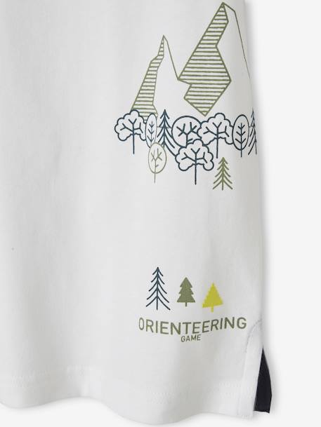 Tee-shirt motif jeu de piste garçon blanc - vertbaudet enfant 