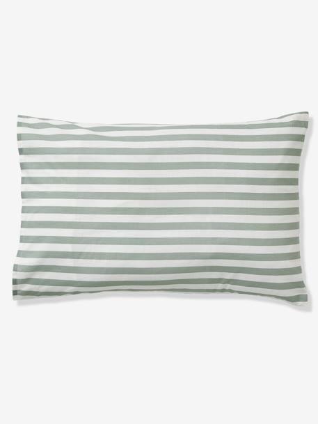 Taie d'oreiller bébé TREK blanc imprimé - vertbaudet enfant 