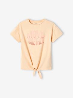 T-shirt sport motif pailleté fille base nouée  - vertbaudet enfant