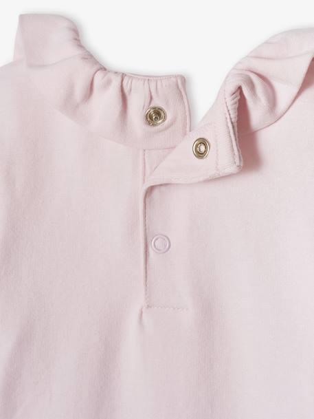 Lot de 2 bodies bébé naissance col fantaisie manches courtes corail+lilas poudré - vertbaudet enfant 