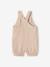 Newborn salopette van gevoerd hydrofiel katoen beige+blauwgroen+gebleekt denim - vertbaudet enfant 