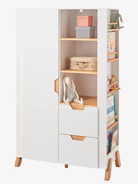 Kast van de PIROUETTE-LIJN BLANC CLAIR BICOLOR/MULTICOLOR - vertbaudet enfant 