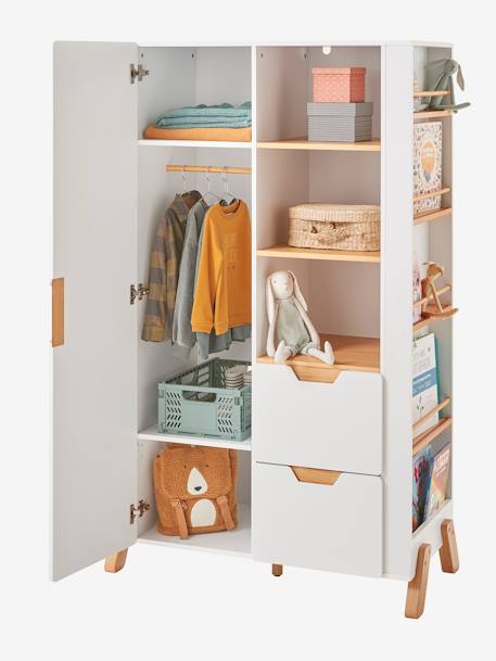 Kast van de PIROUETTE-LIJN BLANC CLAIR BICOLOR/MULTICOLOR - vertbaudet enfant 
