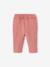 Babybroek van katoengaas ecru+oudroze - vertbaudet enfant 