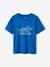 Jongensshirt met 3D-effect felblauw - vertbaudet enfant 