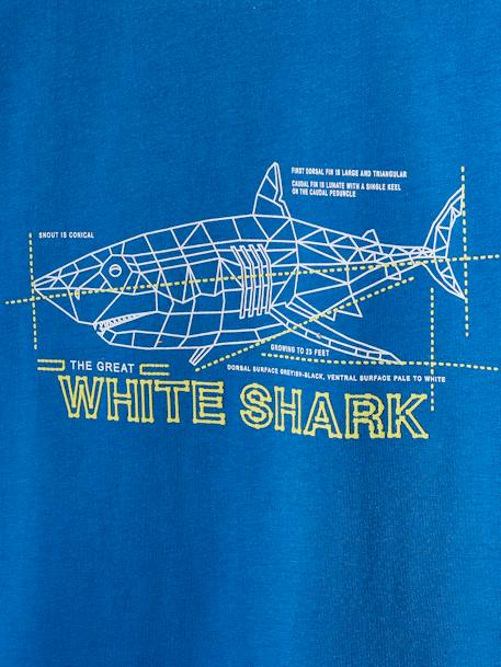 Jongensshirt met 3D-effect felblauw - vertbaudet enfant 