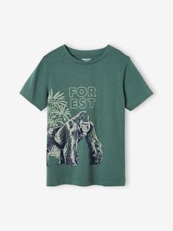 T-shirt voor jongens in biologisch katoen met dieren  - vertbaudet enfant