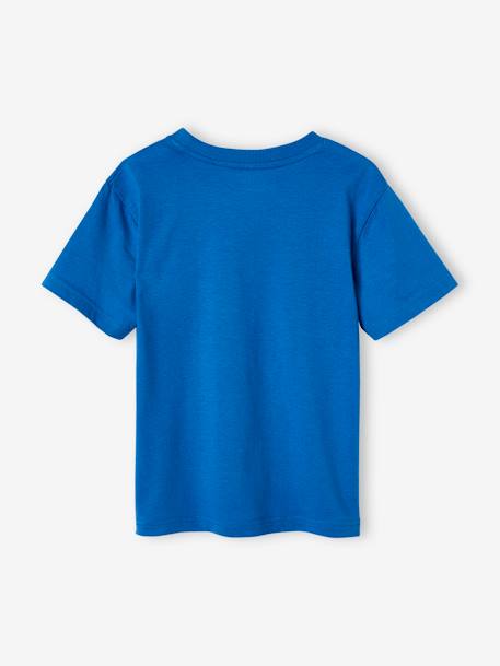 Jongensshirt met 3D-effect felblauw - vertbaudet enfant 
