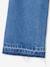 Jean fille large bas effiloché denim bleached+stone - vertbaudet enfant 