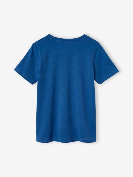 T-shirt team sport Basics garçon bleu roi+gris chiné+gris Chiné MOYEN - vertbaudet enfant 