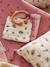 Set van 10 washandjes beige, bedrukt+plantenprint/blauw/groen+set roze - vertbaudet enfant 