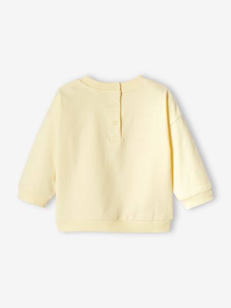 Sweat imprimé bébé jaune pastel - vertbaudet enfant 