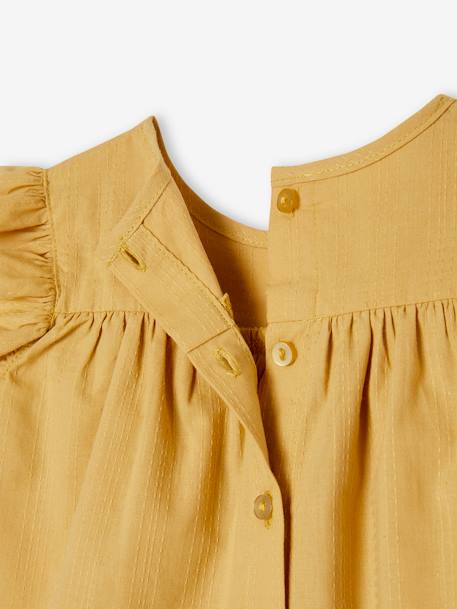 Blouse bébé à volants jaune pâle - vertbaudet enfant 