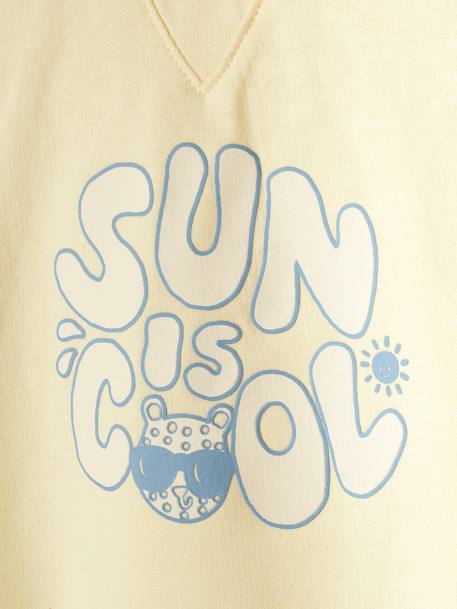 Sweat imprimé bébé jaune pastel - vertbaudet enfant 