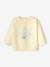 Babysweater met print pastelgeel - vertbaudet enfant 
